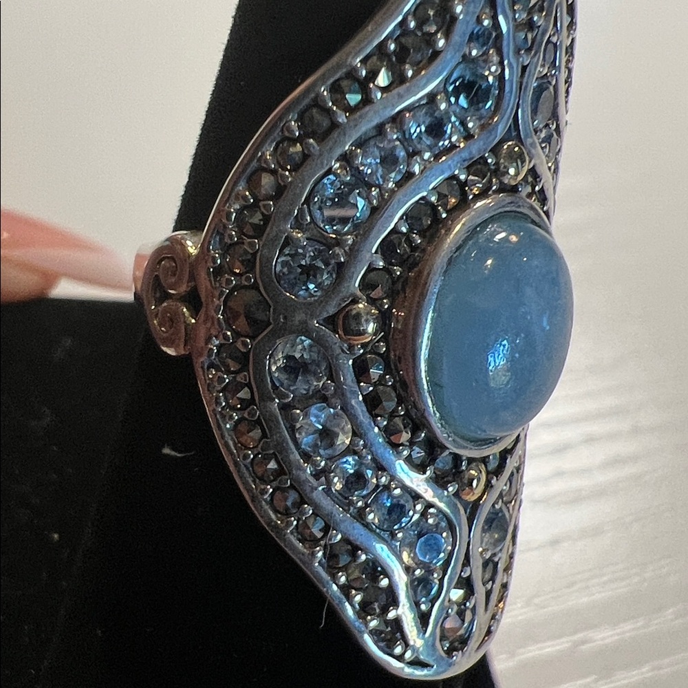 Stunning Silver Statement Ring - image 6